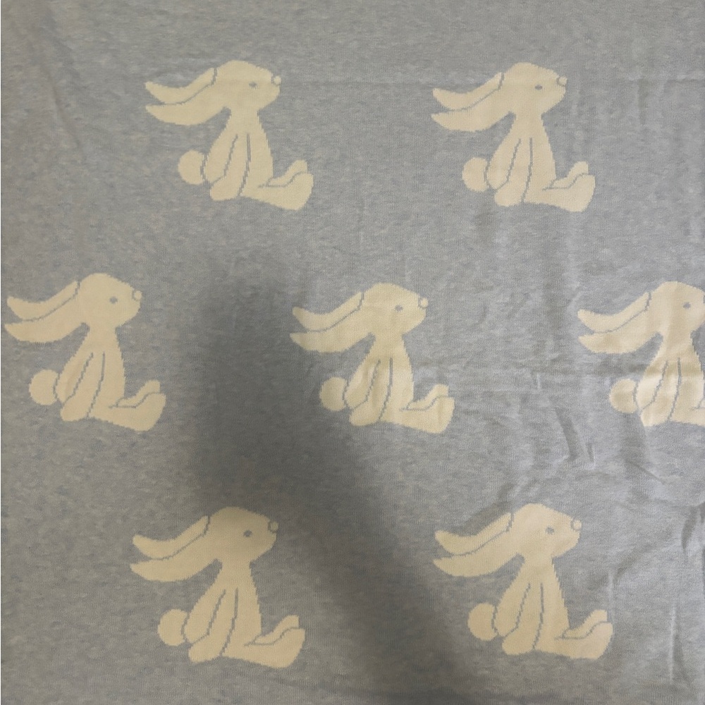 Jellycat baby blue  and Cream Bunny Blanket